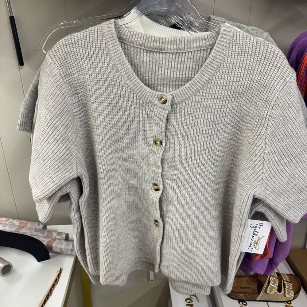 The Laundry Room Cream Button-Up Cardigan